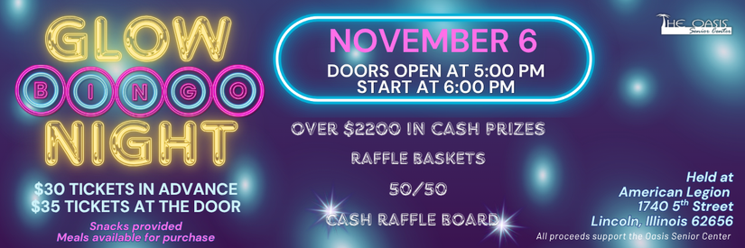 Glow Bingo Ticket 2026